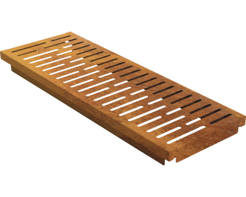 Bodenablauf aus Metall mit Schlitzdesign