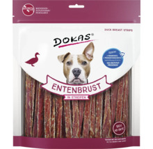 Dokas Entenbrust Streifen für Hunde, wiederverschließbare Verpackung