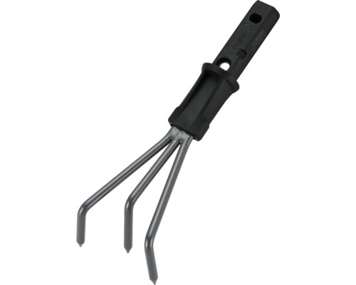 Gartenkralle mit drei Zinken und Kunststoffgriff