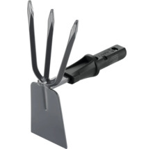 Gartenhacke mit drei Zinken und Blatt