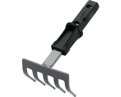 Kleine Gartenkralle mit fünf Zinken und Kunststoffgriff