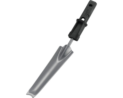 Pflanzkelle aus Metall mit schwarzem Griff
