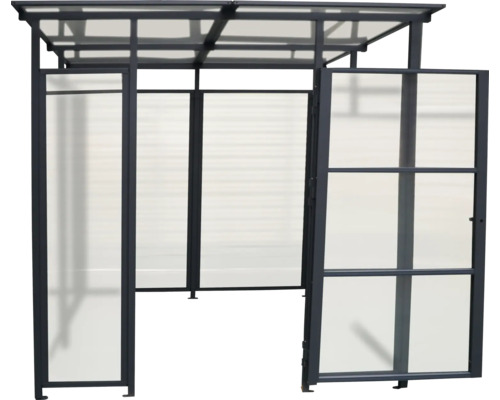 Fahrradunterstand mit Dach und Tür