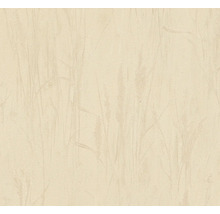 Beige Textiltapete mit leichter Struktur