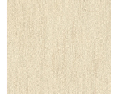 Beige Textiltapete mit leichter Struktur