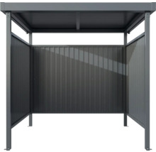 Metallunterstand mit Dach und Seitenwänden