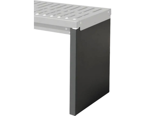 Stütze Palatino Bridge Metall 39 x 54 cm RAL 7016 anthrazitgrau Regalboden mit Unterkonstruktion