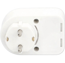 Weißer Schutzkontaktstecker