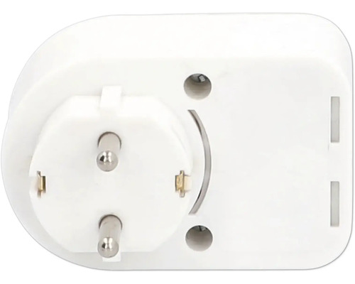 Weißer Schutzkontaktstecker