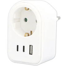 Steckdosenadapter mit USB Anschlüssen