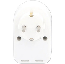 Weißer Schutzkontaktstecker