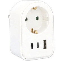 Steckdosenadapter mit USB-Anschlüssen