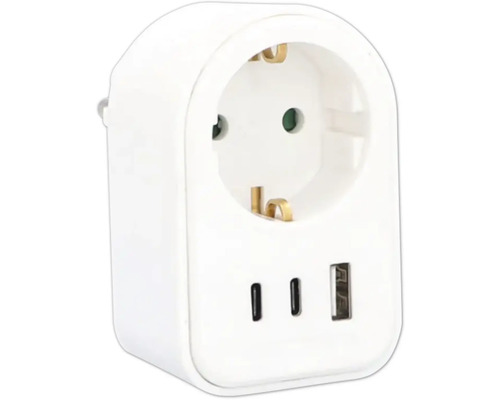 Steckdosenadapter mit USB-Anschlüssen