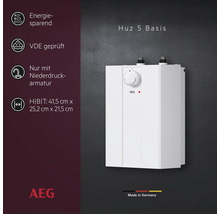 AEG Huz 5 Basis Kleinspeicher mit den Maßen 41,5 cm x 25,2 cm x 21,5 cm, VDE geprüft und energiesparend