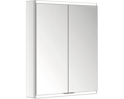 Spiegelschrank KEUCO Royal Modular 2.0 60 x 12 x 70 cm silber 2-türig LED IP 24 800211060000200 Spiegelschrank mit zwei Türen und Beleuchtung