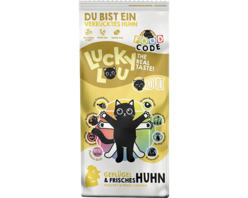 Lucky Lou Adult Katzenfutter Geflügel und frisches Huhn