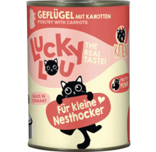 Lucky Lou Kitten Nassfutter Geflügel mit Karotten in Dose