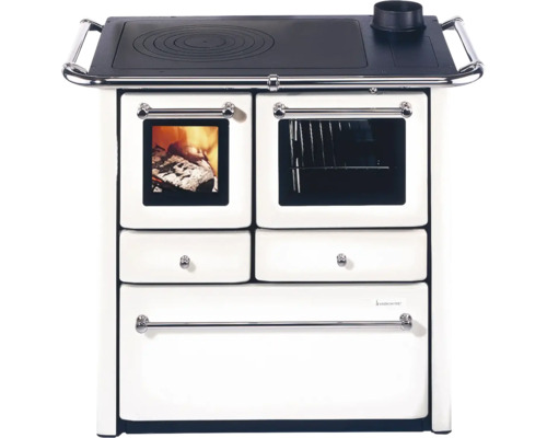 Holzherd mit Kochfeld und Backofen