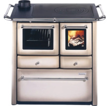 Holzherd mit Backofen und Kochfeld