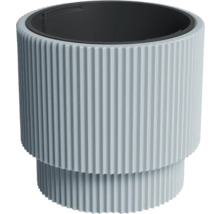 Gerippter Blumentopf aus Kunststoff