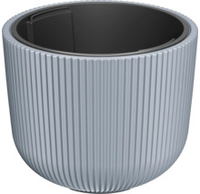 Blumentopf aus Kunststoff mit Rillenstruktur