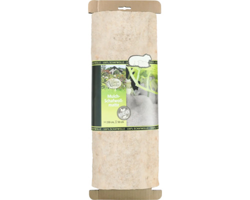 Marys Garden Mulch Schafwollmatte, circa 150 cm hoch und 50 cm breit, verpackt