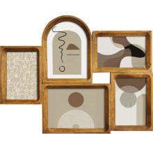 Holz Bilderrahmen mit fünf verschiedenen Bildern