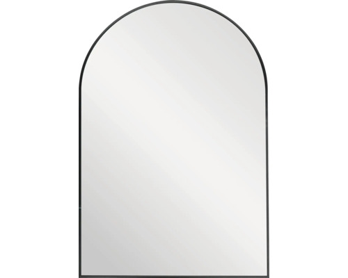 Rechteckiger Spiegel mit abgerundeter Oberseite