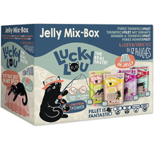 Lucky Lou Jelly Mixbox Katzenfutter mit Thunfisch und Huhn
