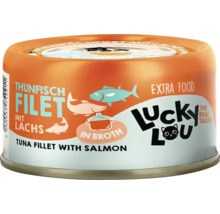 Lucky Lou Thunfischfilet mit Lachs Katzennahrung Dose