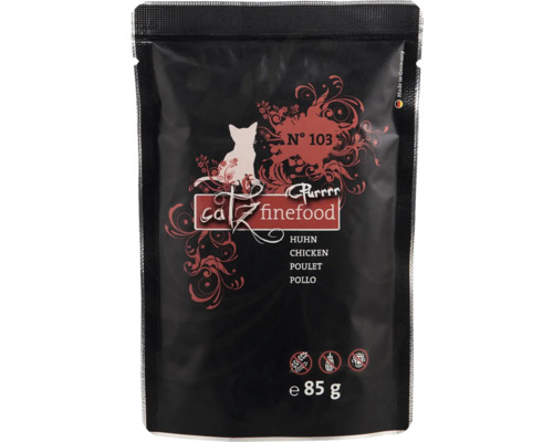 Katzenfutter nass catz finefood Purrrr No.103 Huhn 85 g Catz Finefood Hühnchen Katzennassfutter, 85 Gramm