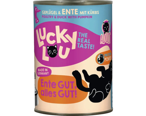 Lucky Lou Katzenfutter mit Geflügel, Ente und Kürbis Dose