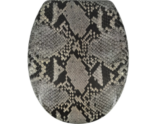 Toilettensitz mit Schlangenmuster