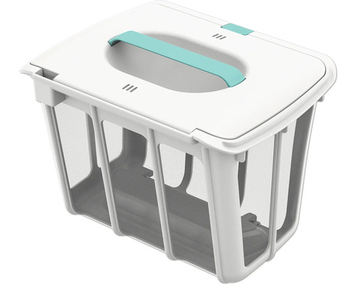 Wäschekorb aus Kunststoff mit Tragegriff