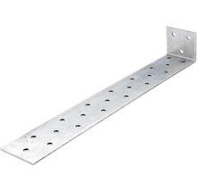 Winkelverbinder aus Metall mit Löchern für Schrauben