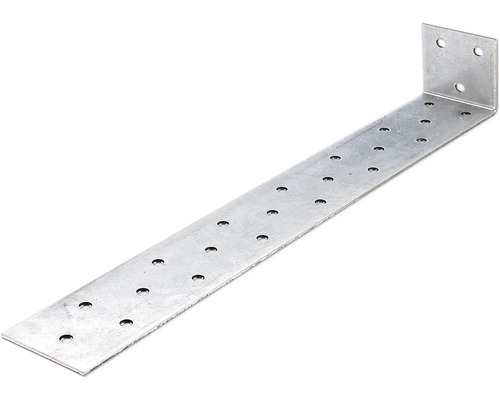 Winkelverbinder aus Metall mit Löchern