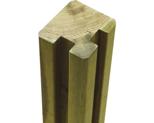 Holzpfosten mit Nut und Feder