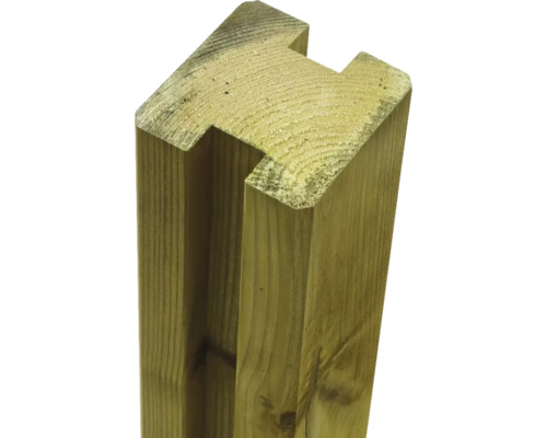 Holzpfosten mit Nut