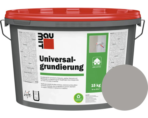 Baumit Universalgrundierung Farbe M302 Quarzgrund 5 kg Eimer Universal Grundierung, geeignet für den Innen- und Aussenbereich, 15 Kilogramm für circa 50 Quadratmeter