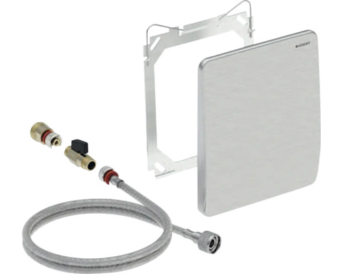 Geberit ServiceModul für Urinal mit Absperrventil, Flexschlauch und Befestigungsrahmen