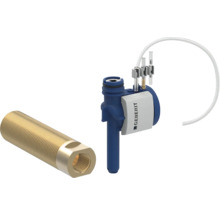 Geberit Impulsventil und Anschlusswinkel aus Messing