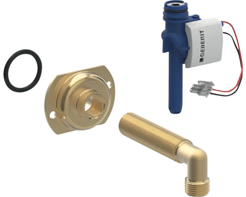 Geberit AquaClean Anschlussset mit Dichtung, Montageplatte und Eckventil