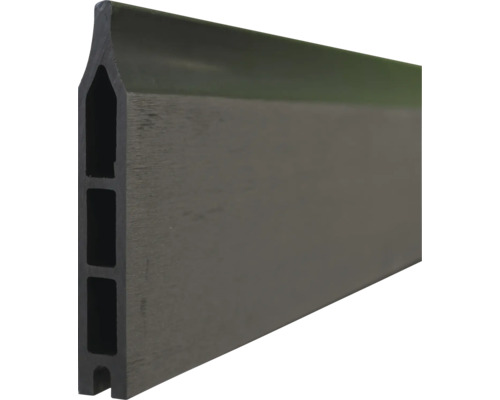 Zaunlamelle Wollbach WPC 175 x 14 x 2 cm anthrazit Gartenzaunprofil aus Kunststoff