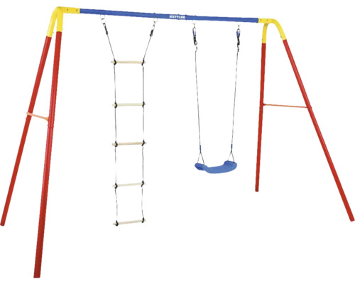 Klettergerüst mit Schaukel und Strickleiter für den Außenbereich
