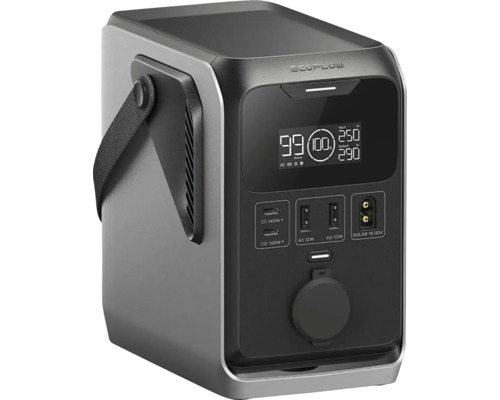 EcoFlow Powerstation mit LCD Display und Tragegriff