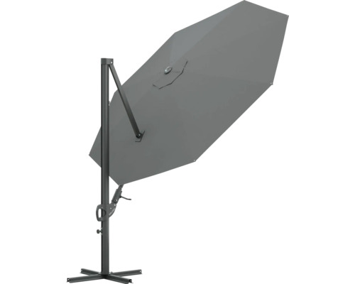 Freiarm-Sonnenschirm mit Fußkreuz für den Garten