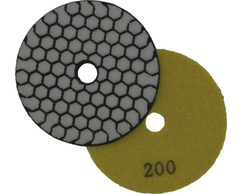 Diamant-SchleifpadHufa 100 mm K200 Zwei Schleifpads für die Steinbearbeitung, Körnung 200