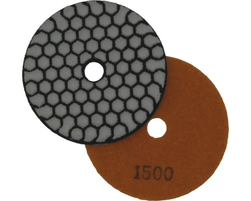 Diamant-SchleifpadHufa 100 mm K1500 Zwei Schleifpads für die Steinbearbeitung mit einer Körnung von 1500