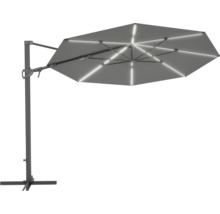 Freiarm-Sonnenschirm mit LED-Beleuchtung