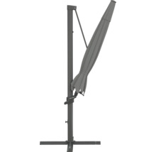 Grauer Sonnenschirm mit Standfuß